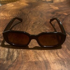 Meller Black Sunglasses with Brown Lenses